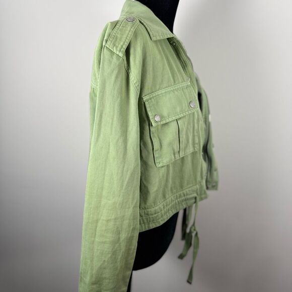 Blank NYC  XS Utility Jacket Cropped Lightweight - Picture 12 of 16